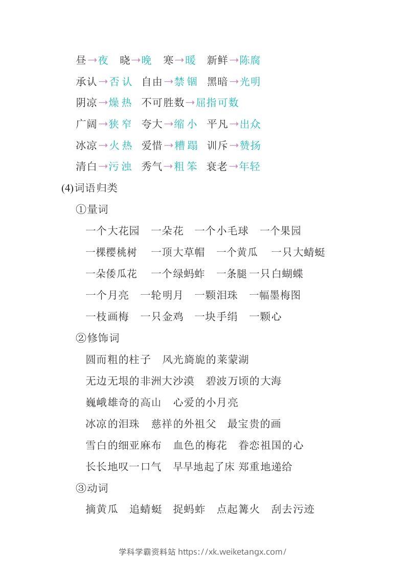 图片[3]-五年级语文下册知识要点汇总（部编版）-学科学霸资料站