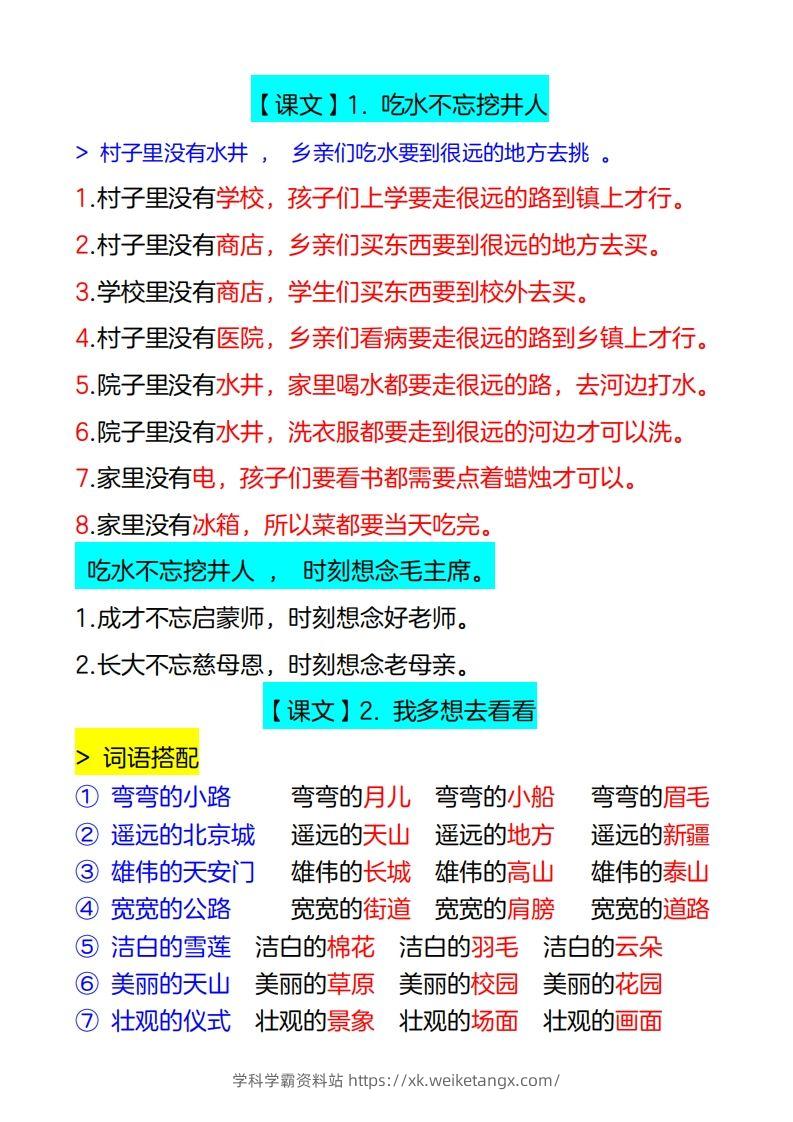 图片[2]-4_一年级下册仿写句子-学科学霸资料站